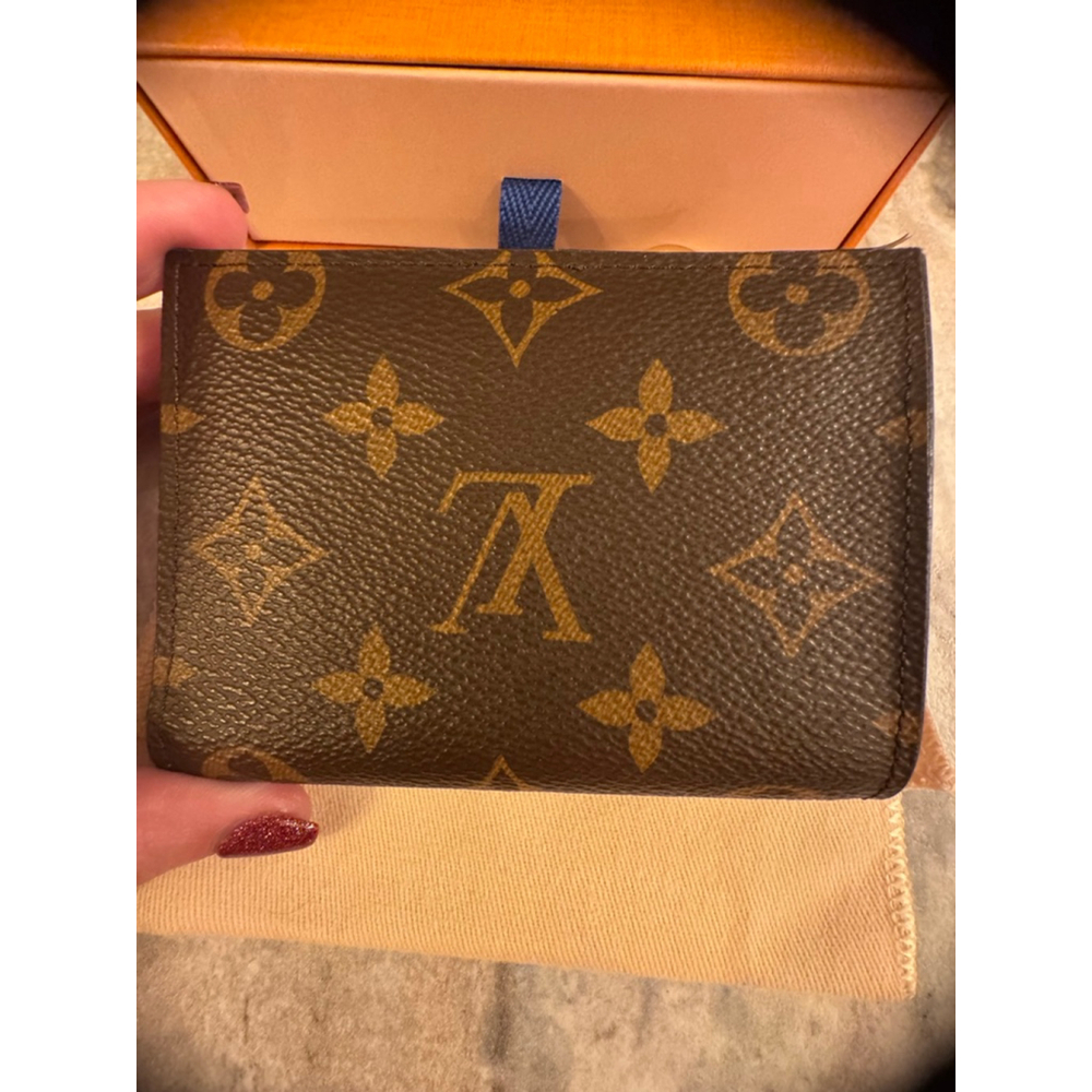 Louis Vuitton Monogram Canvas Card Holder with Gold LV Charm - Picture 9 of 11